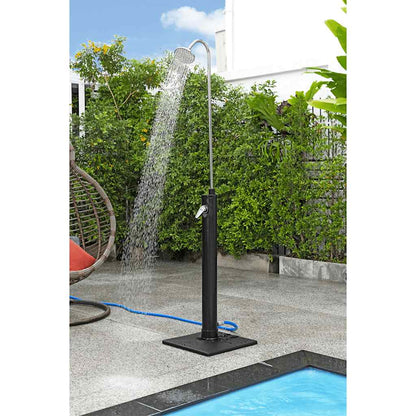 Solar Flow Outdoor Shower Black 8 L
