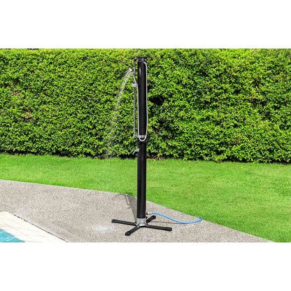 Solar Flow Outdoor Shower Black 20 L