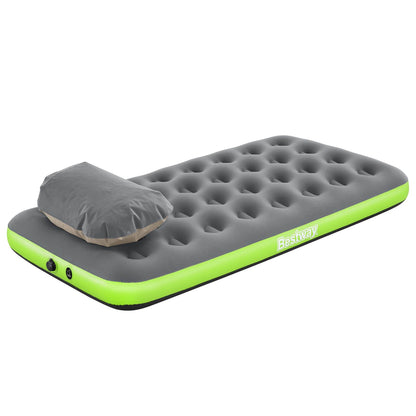 Air mattress 1-Person 188 x 99 x 22 cm Grey and Green