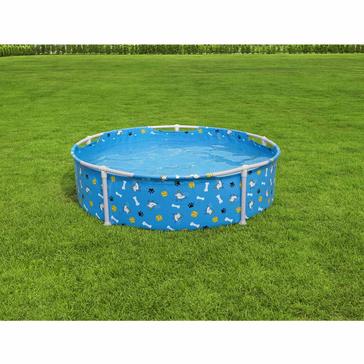 Above Ground Pet Play Pool 122 x 30.5 cm Round for Blue