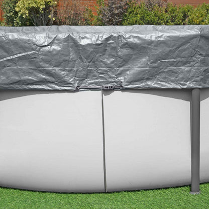 Pool Cover Ø3.05 m Round Polyester Grey