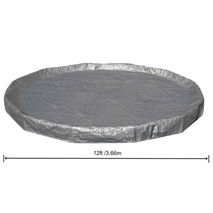 Pool Cover Ø3.66 m Round Polyester Grey
