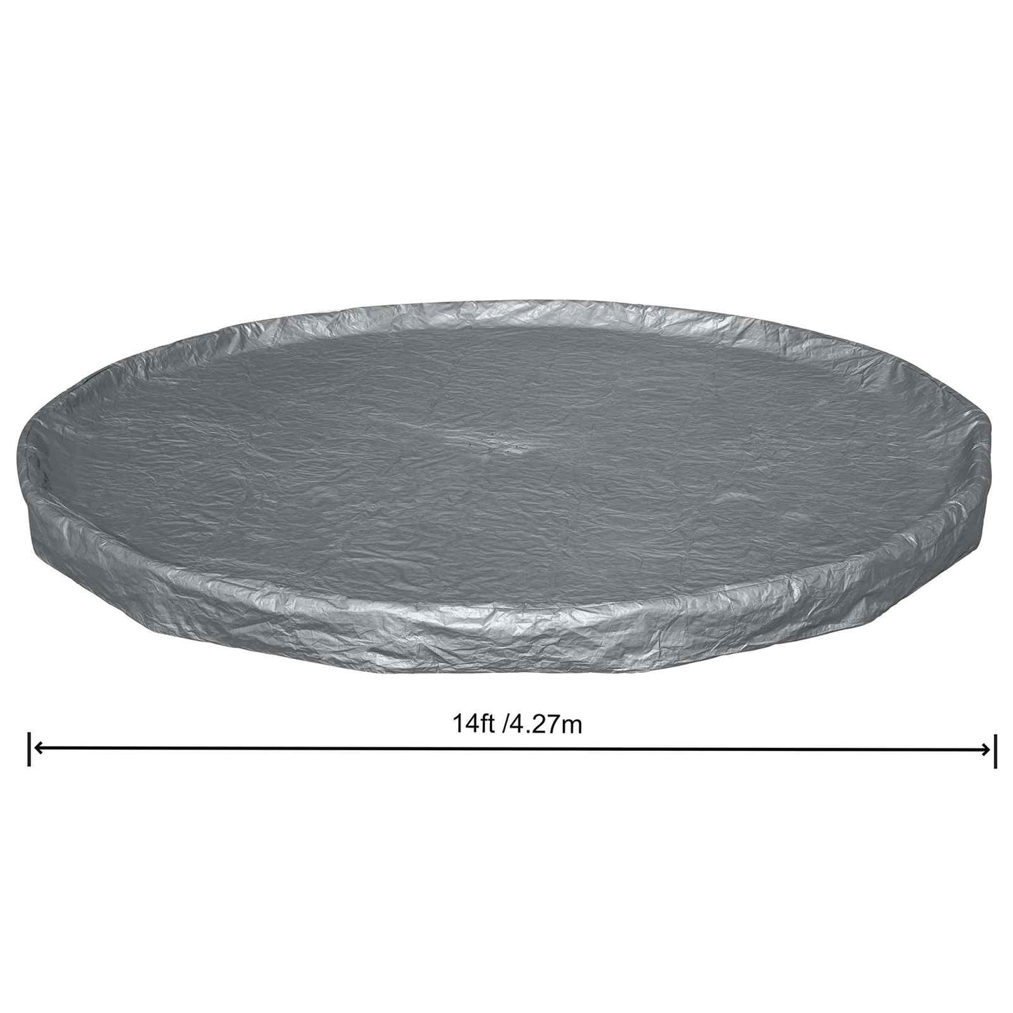 Pool Cover Ø4.27 m Round Polyester Grey