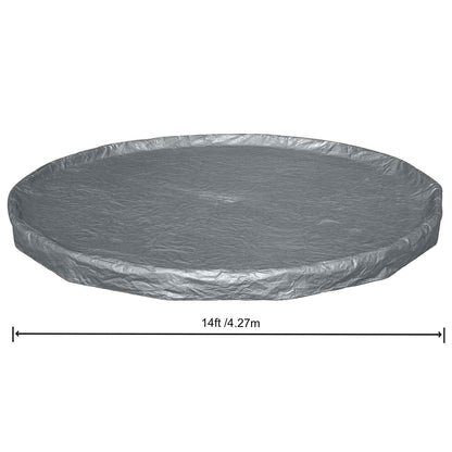 Pool Cover Ø4.27 m Round Polyester Grey