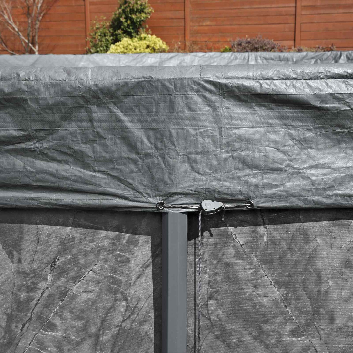 Pool Cover Ø6.1 m Round Polyester Grey