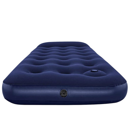 Inflatable Flocked Airbed with Built-in Foot Pump 185 x 76 x 28 cm