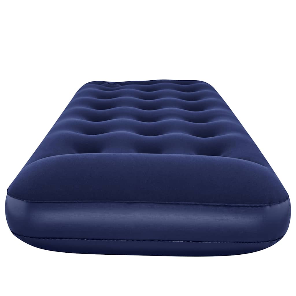Inflatable Flocked Airbed with Built-in Foot Pump 185 x 76 x 28 cm
