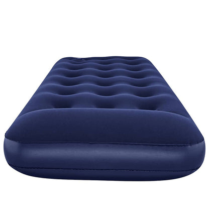 Inflatable Flocked Airbed with Built-in Foot Pump 185 x 76 x 28 cm