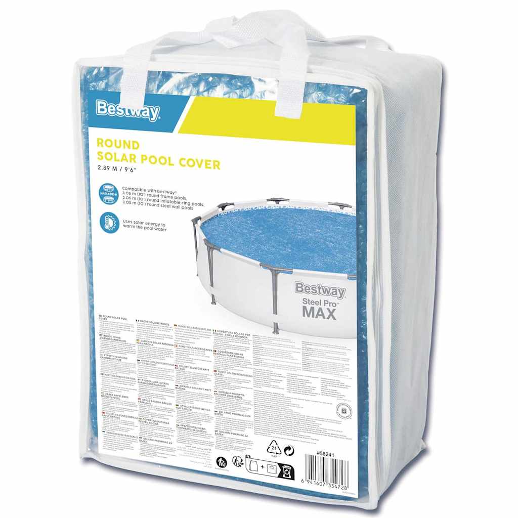 Solar Pool Cover | Blue | Polyethylene | 305 cm diameter |  Waterproof