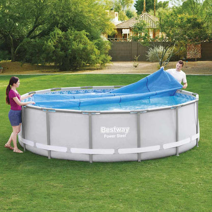 Solar Pool Cover | Blue | Polyethylene | Fits pools up to 457 cm wide