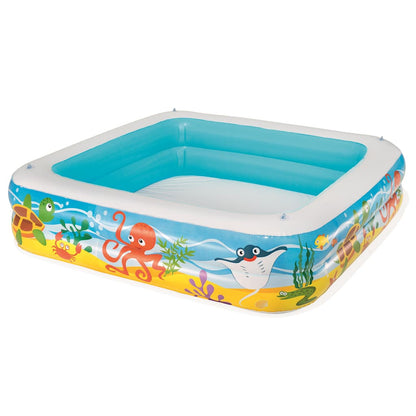 Play Pool | Blue | Vinyl | 140x140x114 cm | Portable | Canopy Play Pool