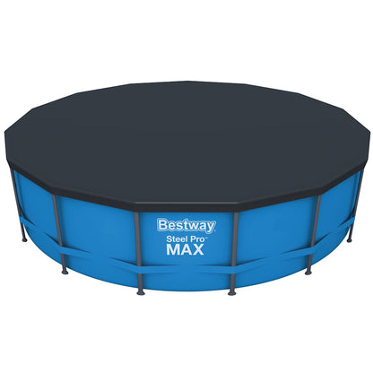 Pool Cover | Anthracite | PVC | 457 cm diameter | Durable | Pool Cover