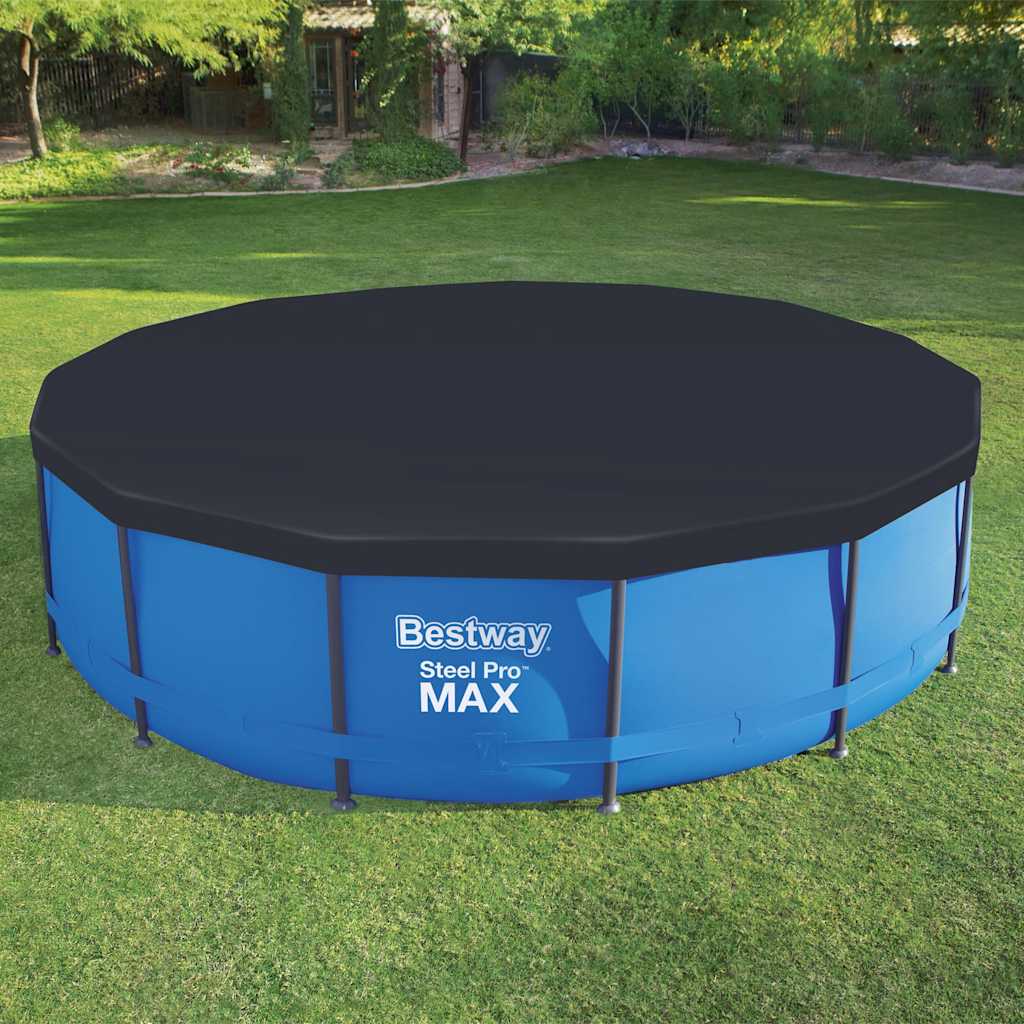 Pool Cover | Anthracite | PVC | 457 cm diameter | Durable | Pool Cover