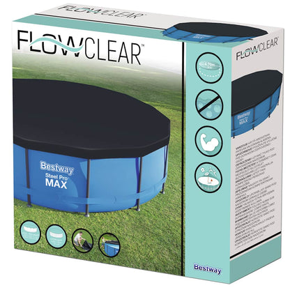 Pool Cover | Anthracite | PVC | 457 cm diameter | Durable | Pool Cover