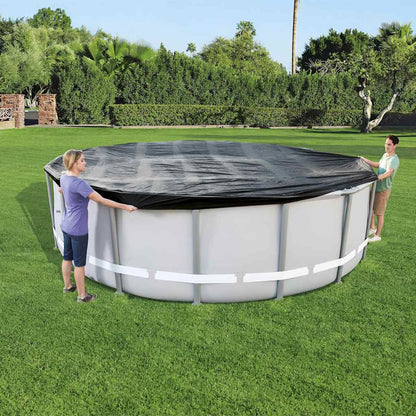 Pool Cover | Anthracite | PVC | 488 cm diameter |  Waterproof materials