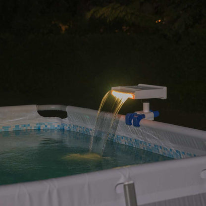 LED Waterfall | White and blue | ABS, PP, PVC, rubber | Medium