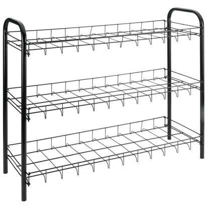 Metaltex 3-Tier Shoe Rack Shoe 3 Black