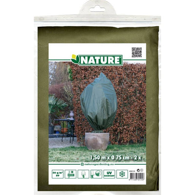 Winter Fleece Covers 2 pcs 50 g/m² 150x75 cm Green