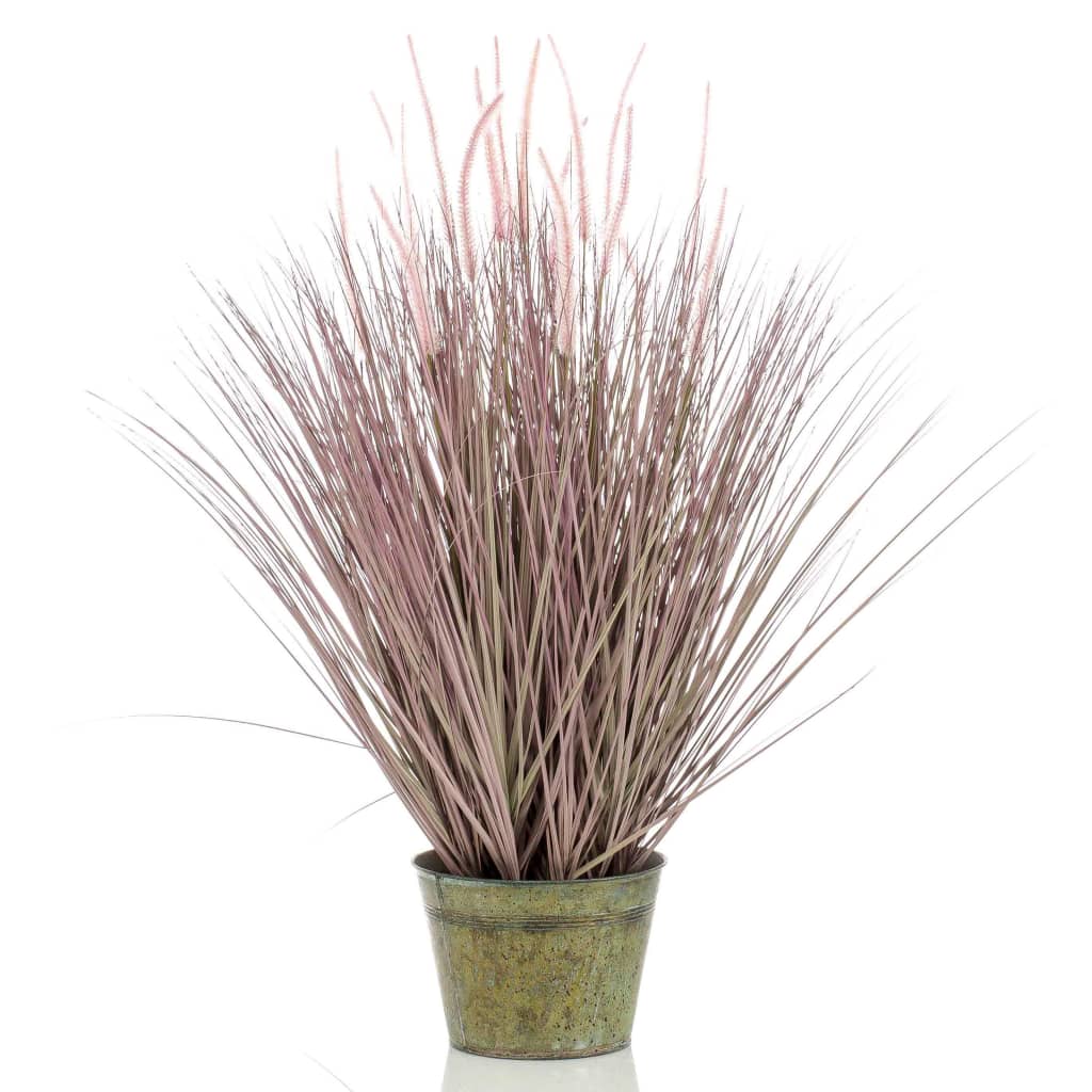 Emerald Artificial Pennisetum Grass 99 cm in Zinc Pot