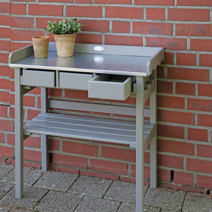 Esschert Design Garden Work Bench Grey CF29G