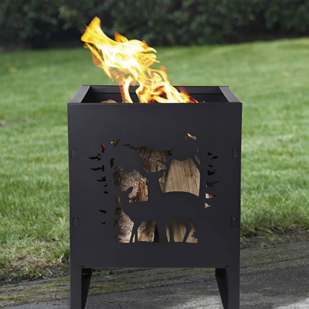 Esschert Design Fire Basket Deer Square