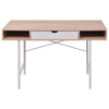 Desk with 1 Drawer Oak and White