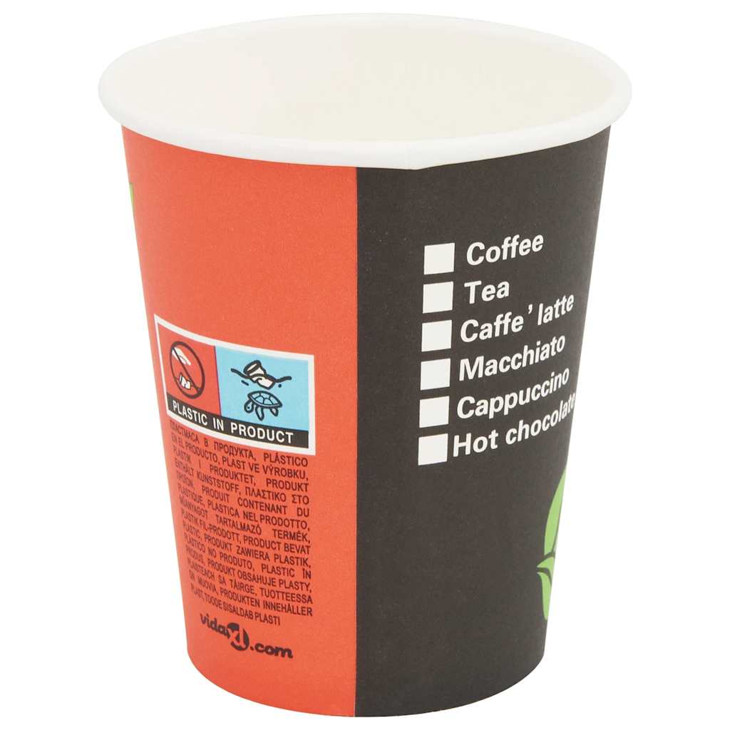 1000 pcs Disposable Coffee Cups Paper 240 ml (8 oz)