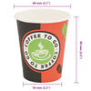 1000 pcs Disposable Coffee Cups Paper 240 ml (8 oz)