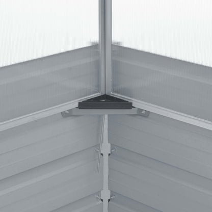 Greenhouse 100x100x85 cm Galvanised Steel Grey