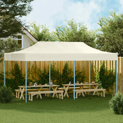 Foldable Tent Pop-Up 3x6 m Cream White