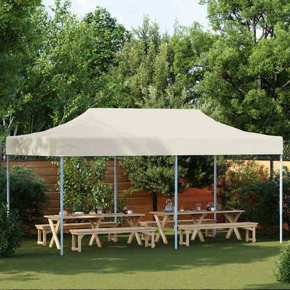 Foldable Tent Pop-Up 3x6 m Cream White