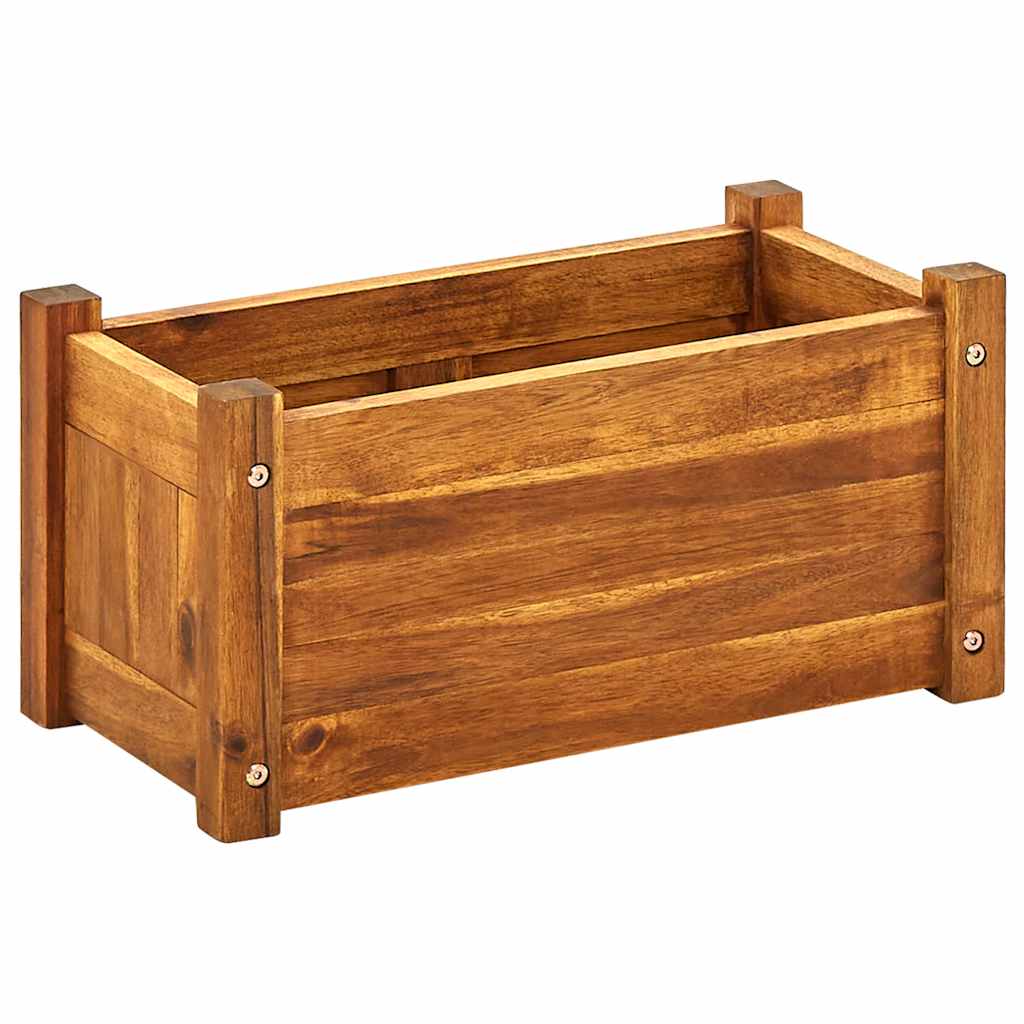 Garden Raised Bed Acacia Wood 19.7"x9.8"x9.8