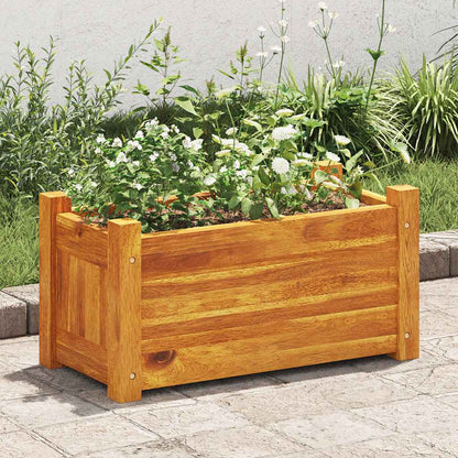 Garden Raised Bed Acacia Wood 19.7"x9.8"x9.8