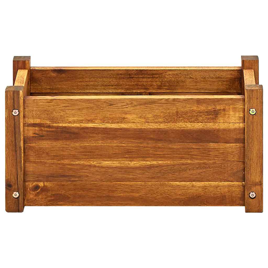 Garden Raised Bed Acacia Wood 19.7"x9.8"x9.8