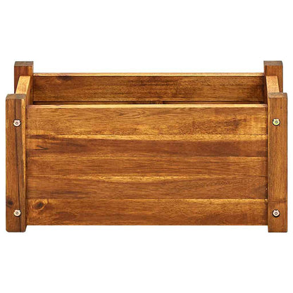 Garden Raised Bed Acacia Wood 19.7"x9.8"x9.8