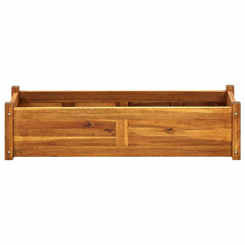 Garden Raised Bed Acacia Wood 100x30x25 cm