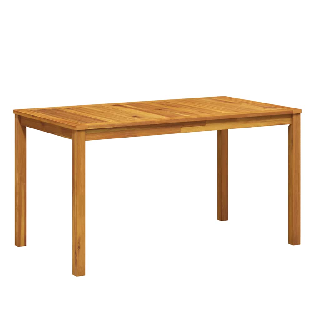 vidaXL Garden Table Varied wood tones Solid Acacia Wood Medium Durable