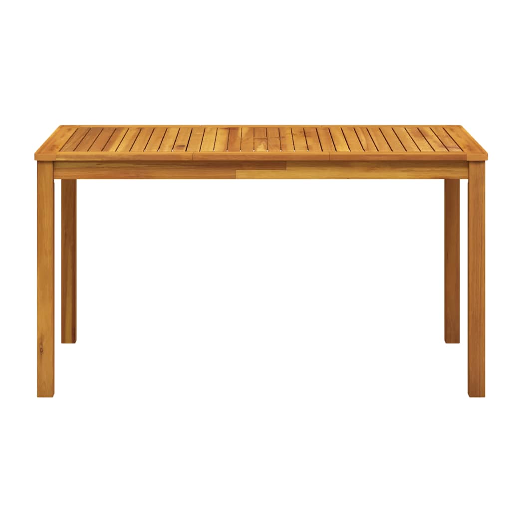 vidaXL Garden Table Varied wood tones Solid Acacia Wood Medium Durable