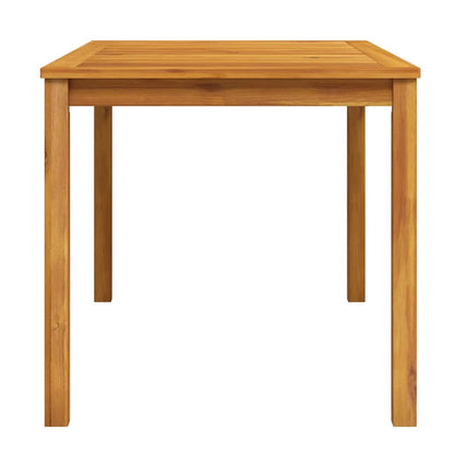 vidaXL Garden Table Varied wood tones Solid Acacia Wood Medium Durable