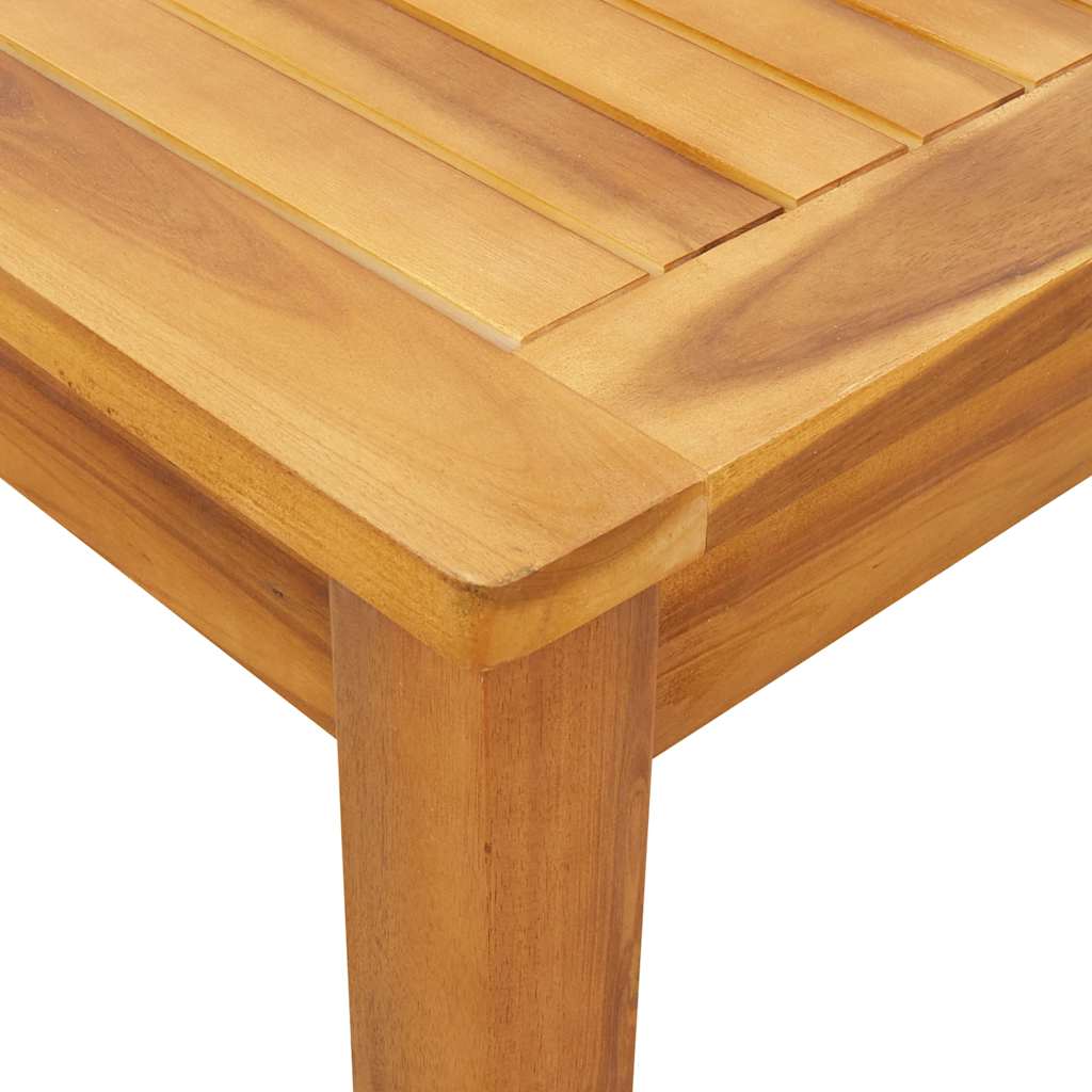 vidaXL Garden Table Varied wood tones Solid Acacia Wood Medium Durable
