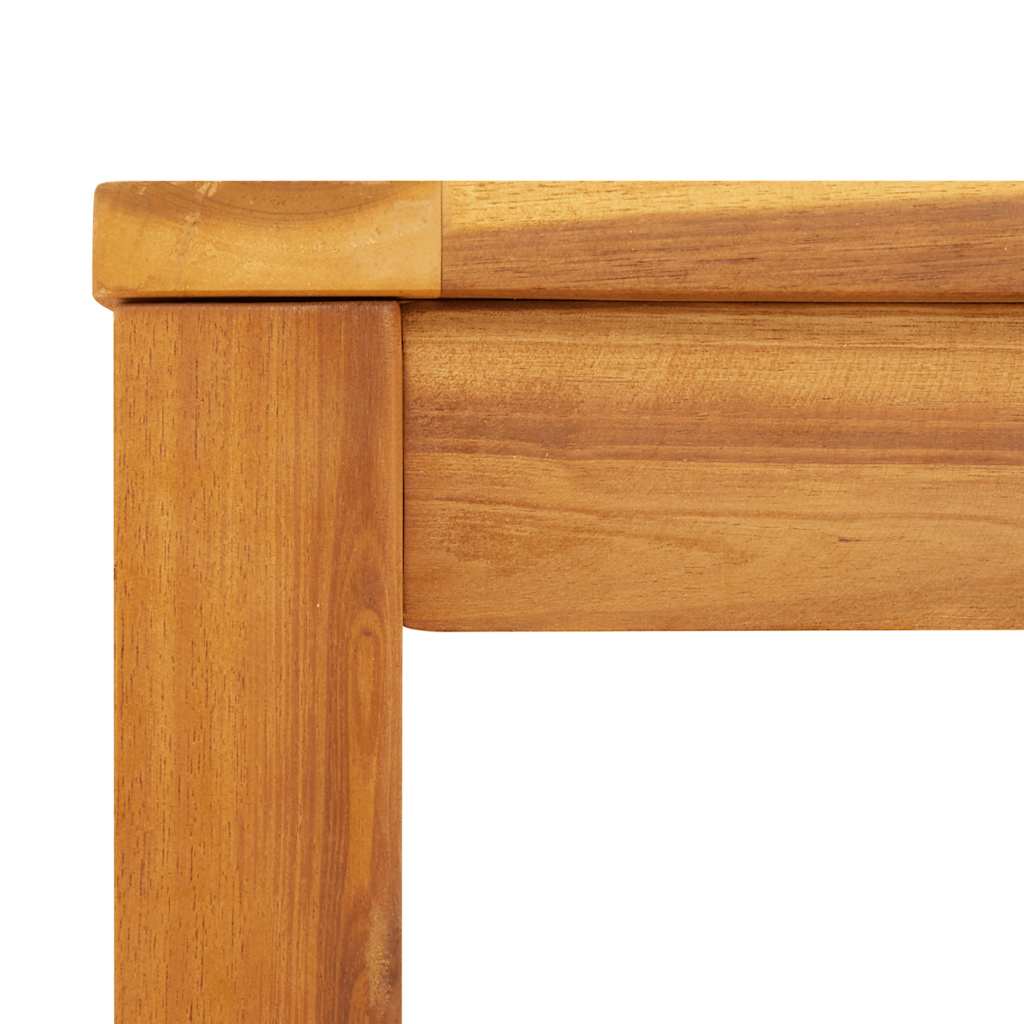 vidaXL Garden Table Varied wood tones Solid Acacia Wood Medium Durable