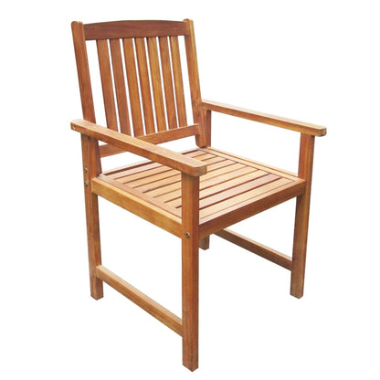 42622 vidaXL 5 Piece Outdoor Dining Set Solid Acacia Wood
