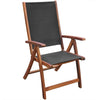 9 Piece Patio Dining Set with Cushions Solid Acacia Wood