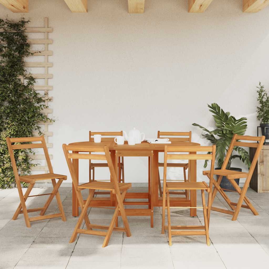 Patio Table 51.1"x35.4"x28.3" Solid Acacia Wood