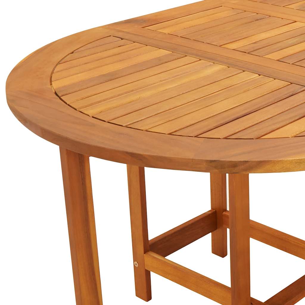 Patio Table 51.1"x35.4"x28.3" Solid Acacia Wood
