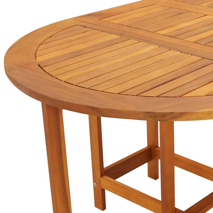 Patio Table 51.1"x35.4"x28.3" Solid Acacia Wood