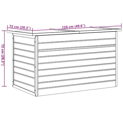 Patio Storage Box 49.6"x28.3"x28.3" Wood