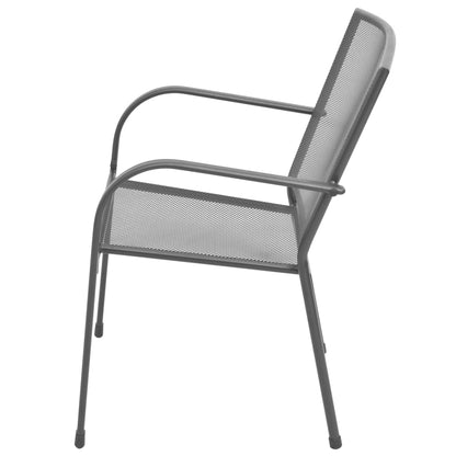Outdoor Chair | Set of 2 | Anthracite | E-coated, powder-coated steel