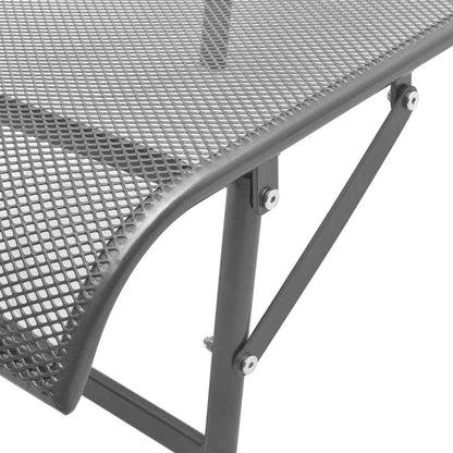 Sunlounger | Anthracite | E-coated, powder-coated steel | Large