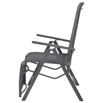 Sunlounger | Black | Aluminium | Medium | Adjustable Armrests